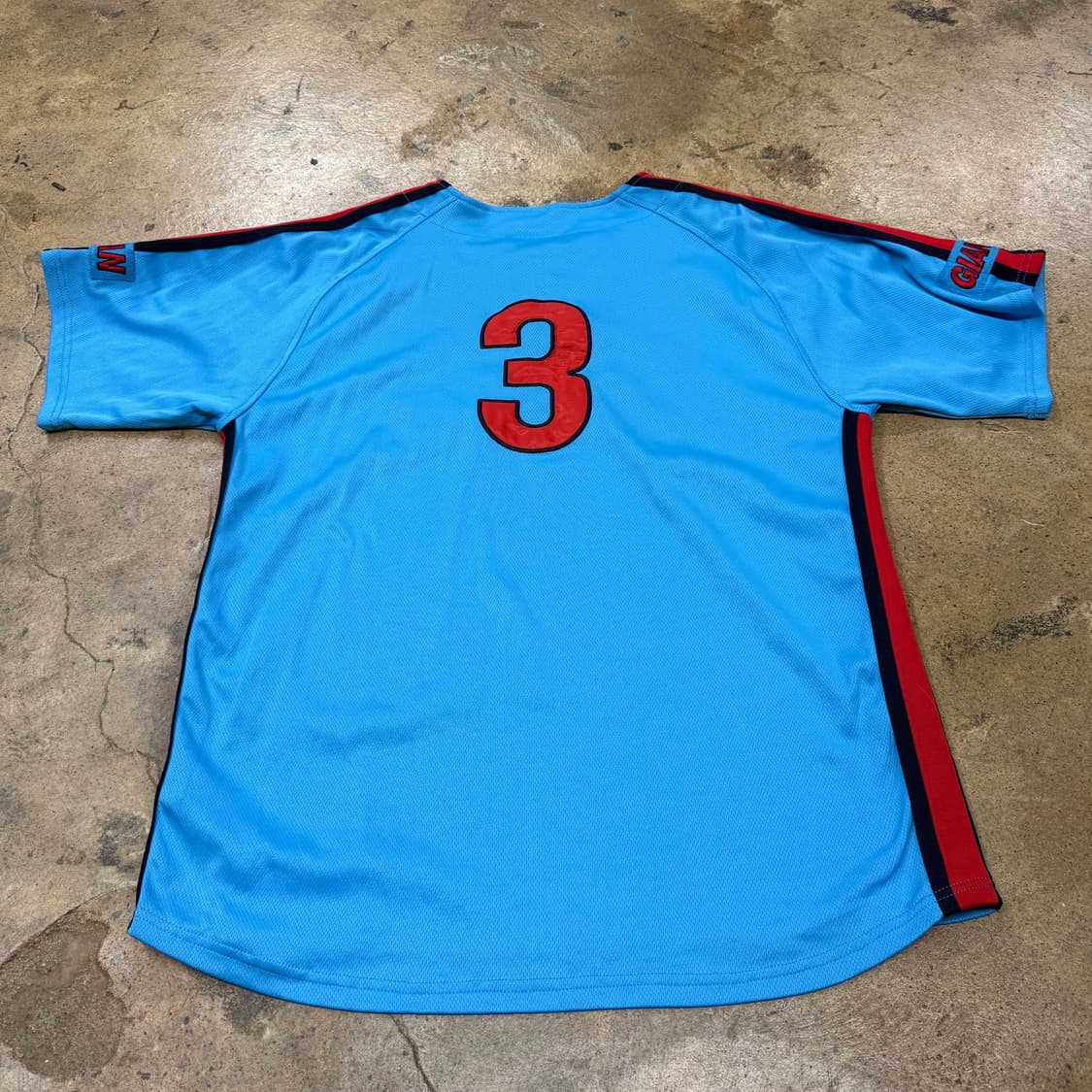 [105] 롯데 자이언츠 야구 유니폼 하늘색 b17 상품이미지3