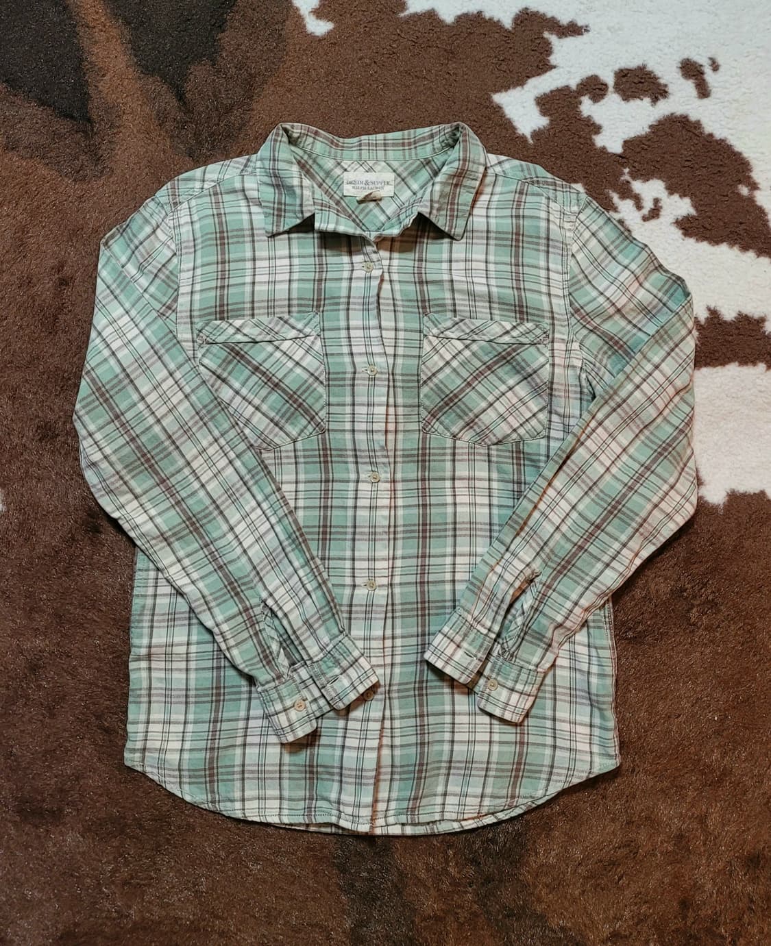 폴로 데님앤서플라이 여성용 체크 남방(S) 상품이미지1