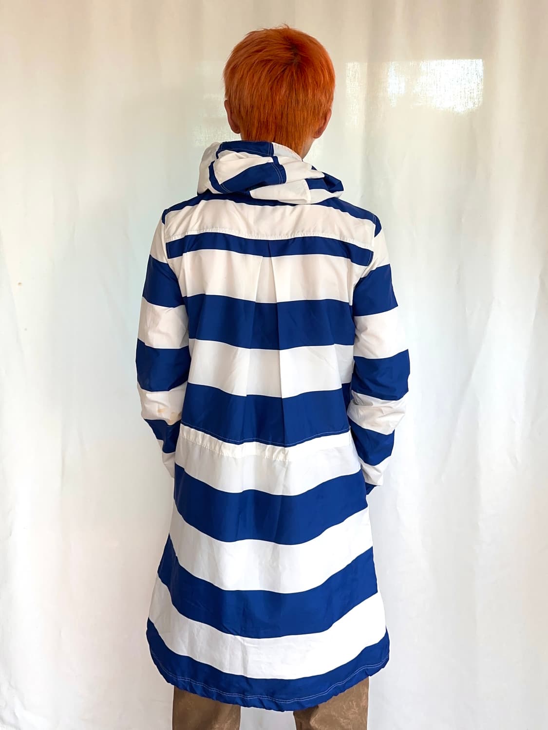 Adidas 블루 스트라이프 롱 후드 집업 상품이미지5