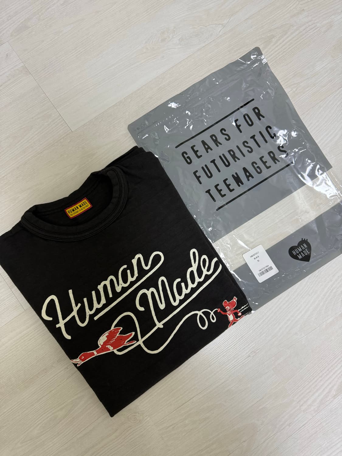 휴먼메이드 블랙 티셔츠 XL 새상품 상품이미지1