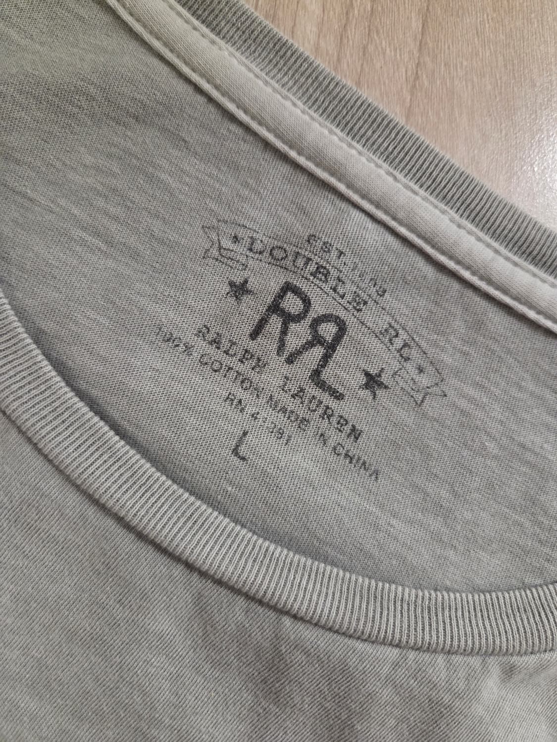RRL 더블알엘 랜치 로고 반팔 티셔츠 L 라이트그레이 상품이미지3