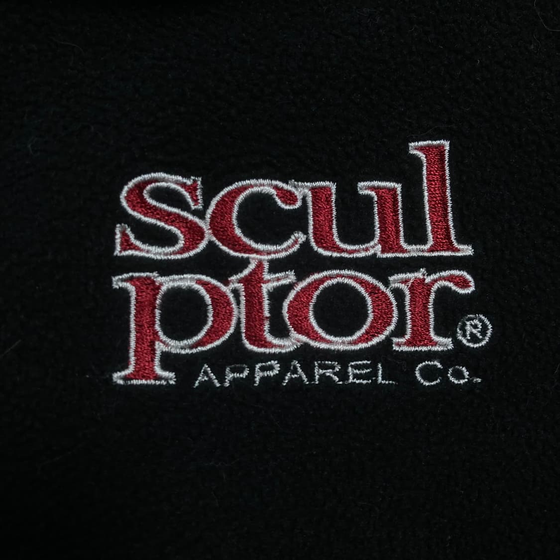 스컬프터 스몰 로고 블랙 플리스 자켓 상품이미지2