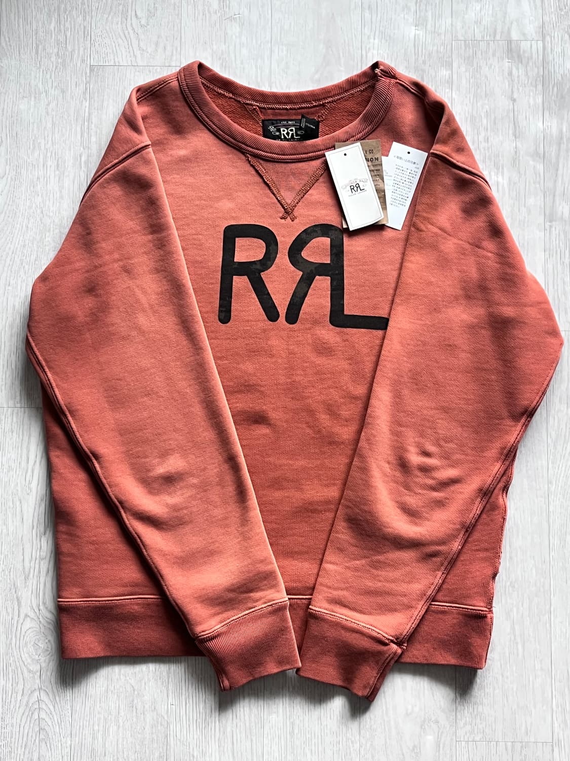 [M] 더블알엘 RRL 랜치 로고 스웨트셔츠 빈티지 오렌지 상품이미지2