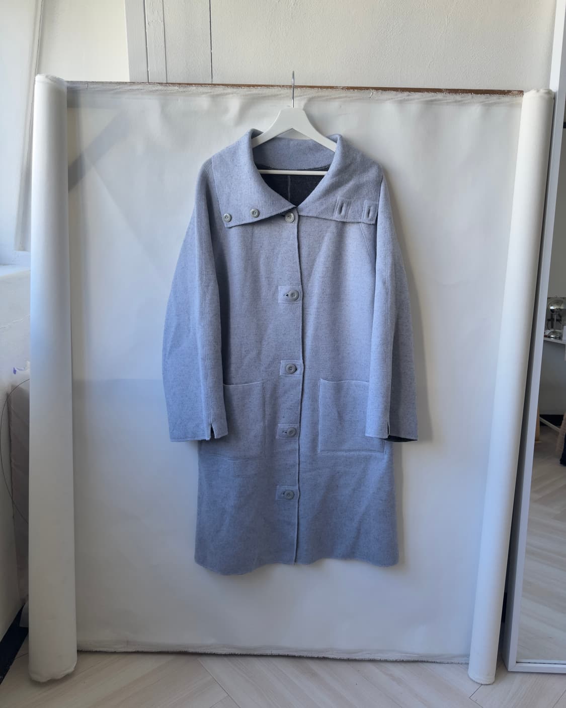 [vintage] Two-Tone Reversible Wool Coat 상품이미지5