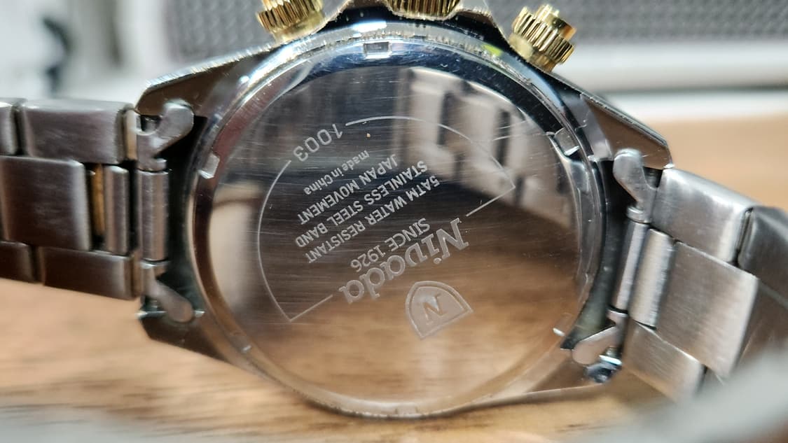 # NIVADA 니바다 남성용 크로노그래프 데이토나 메탈 시계 급처 상품이미지9