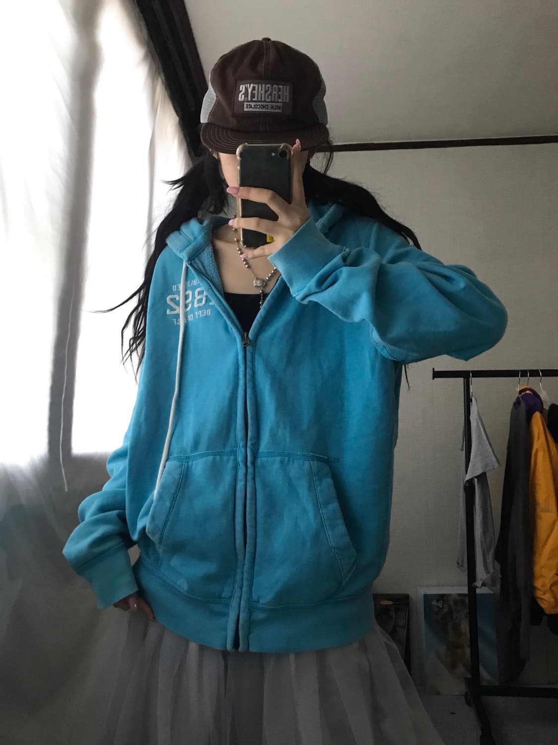아베크롬비 연하늘 후드집업 상품이미지5