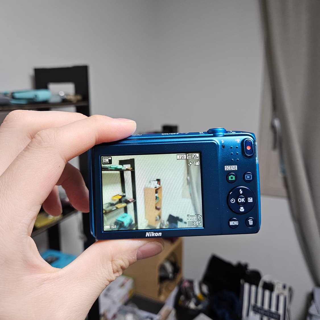 (에스파 윈터 디카) 니콘 쿨픽스 S3600 블루 디카 상품이미지3