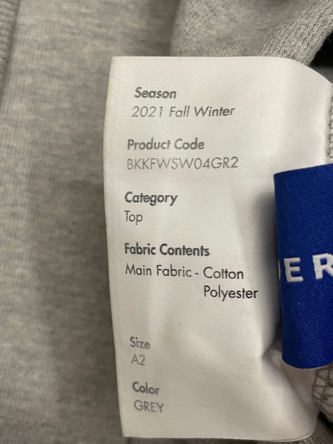 아더에러 메종키츠네 더 블루이스트 폭스 스웻셔츠 그레이 상품이미지5