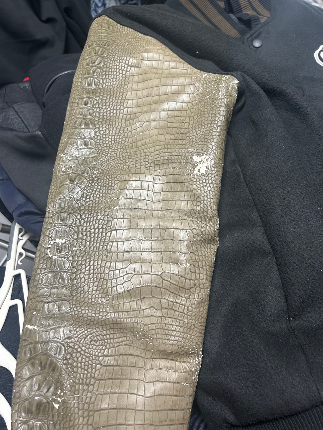 604서비스 바시티 자켓 카키  상품이미지4