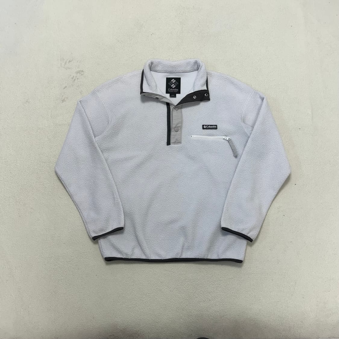 Columbia White Half-button Fleece 상품이미지4
