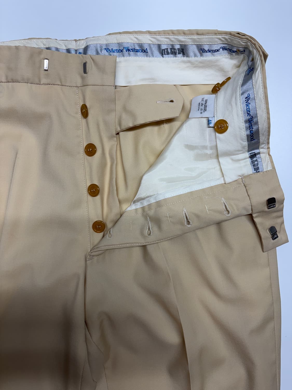 90's 비비안 웨스트우드 맨 런던 포토패치 수트/하의 상품이미지3