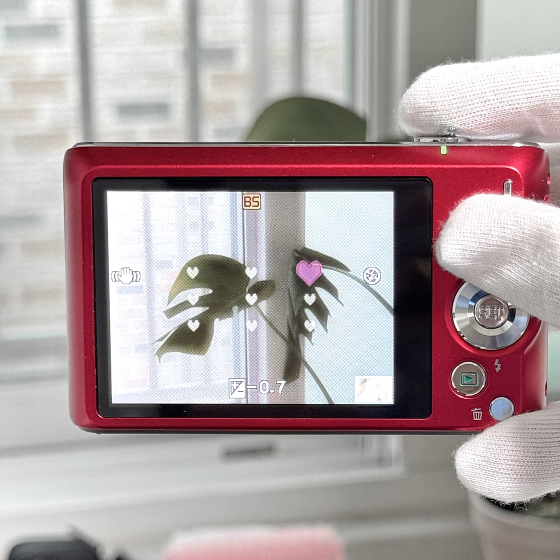 카시오 엑슬림 ZS240 체리레드 빈티지디카 상품이미지2