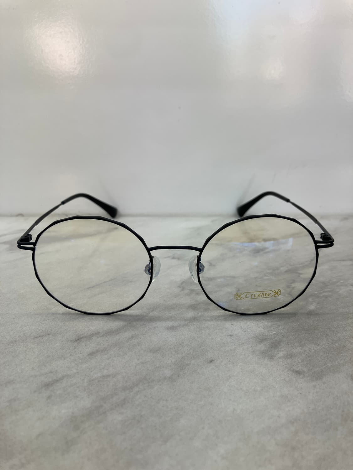 크루세이드 Crusade 블랙 다각 라운드 메탈테 안경 상품이미지6