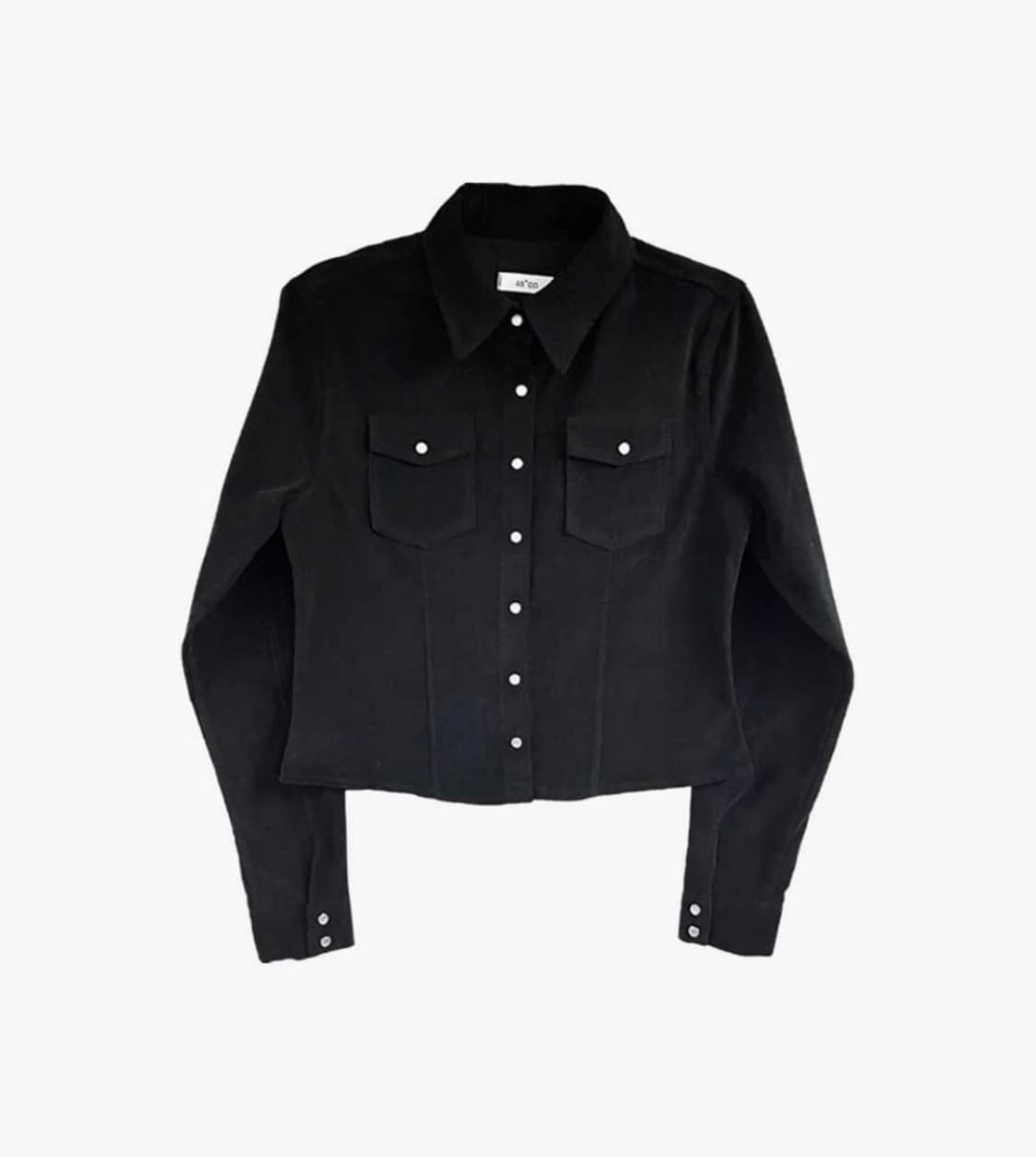 [애즈온] 제니스 코듀로이 셔츠 블랙 상품이미지1