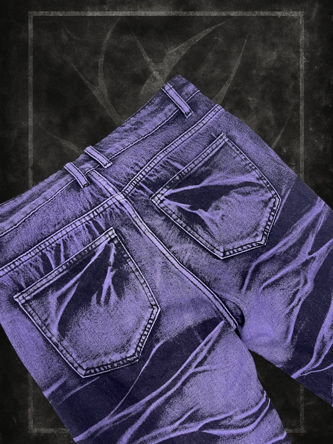 mixed color washing damaged denim pants 상품이미지6