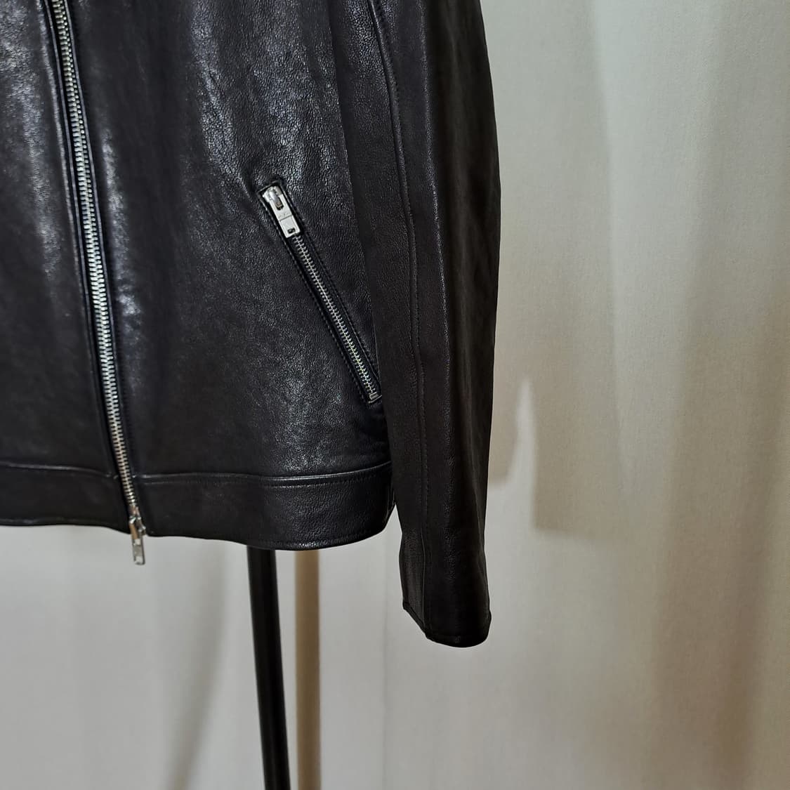 (택포) 느와르라르메스 싱글 양가죽 자켓 46 B493 상품이미지4