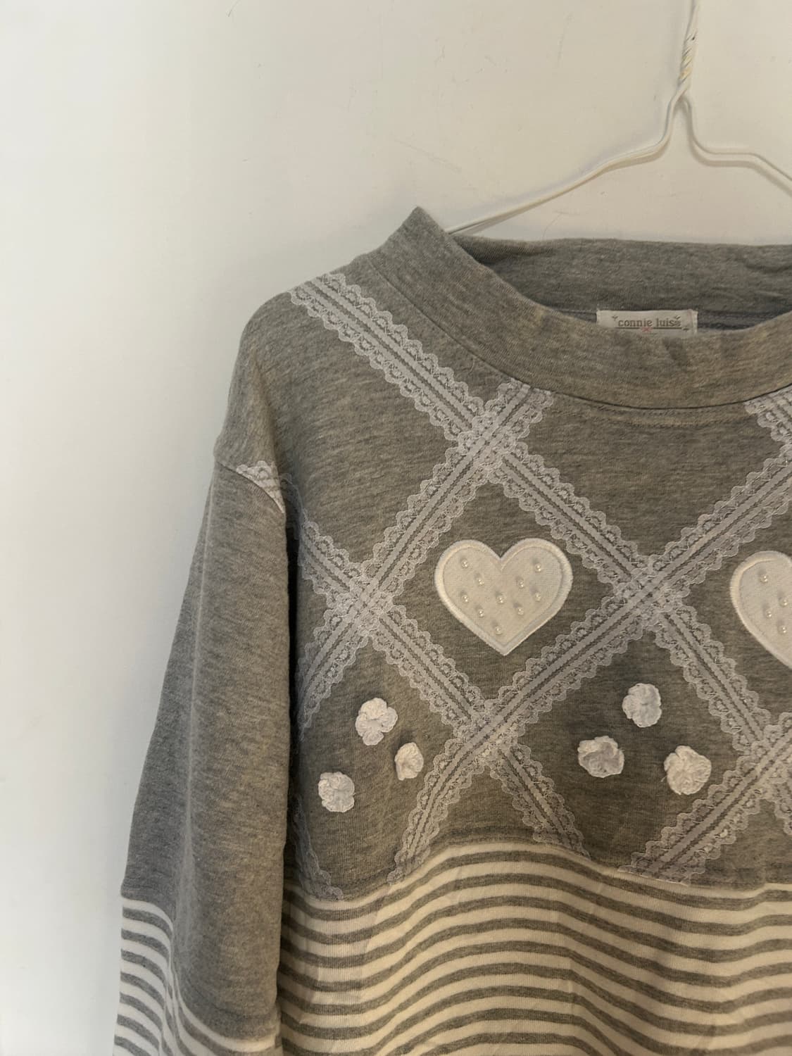 하트 레이스 티셔츠  상품이미지3