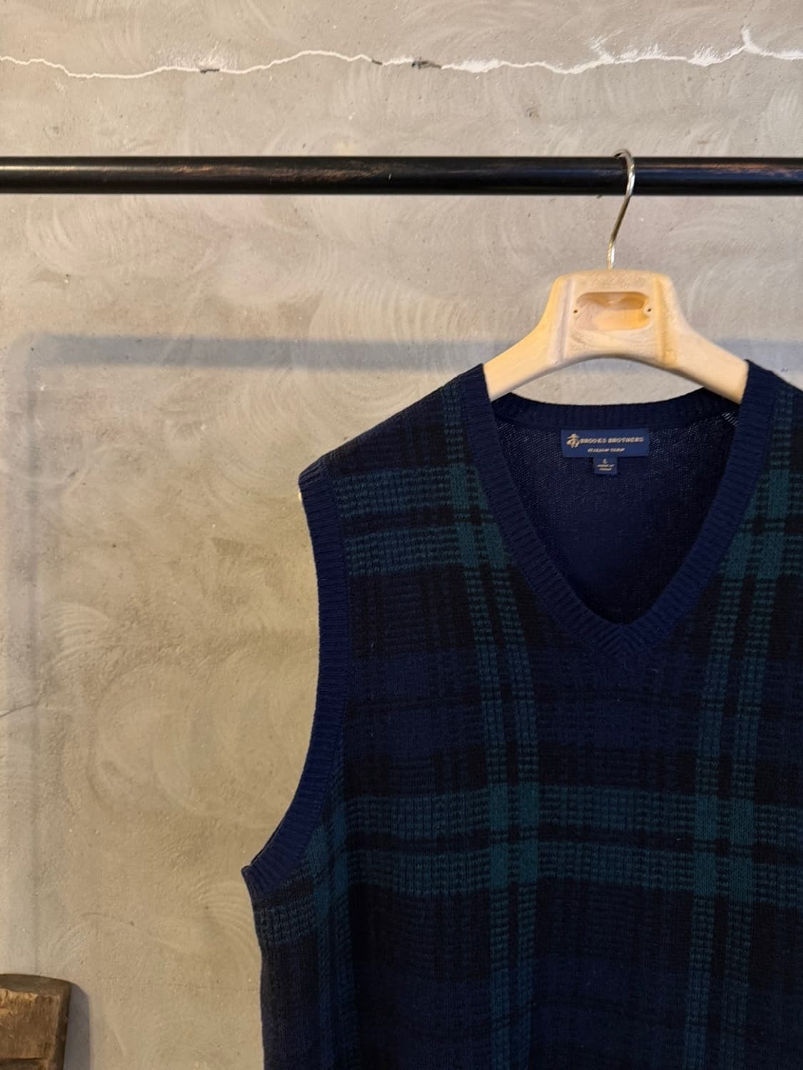 브룩스브라더스 블랙와치 니트 베스트 남성105 상품이미지4