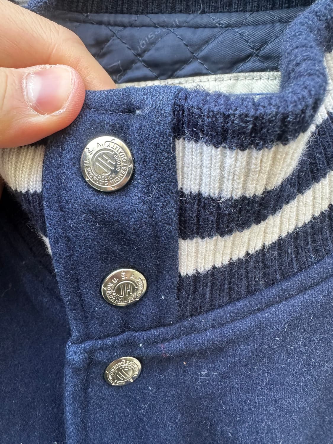 빈티지 90s JH Design 뉴욕 양키즈 울 바시티 자켓 상품이미지4