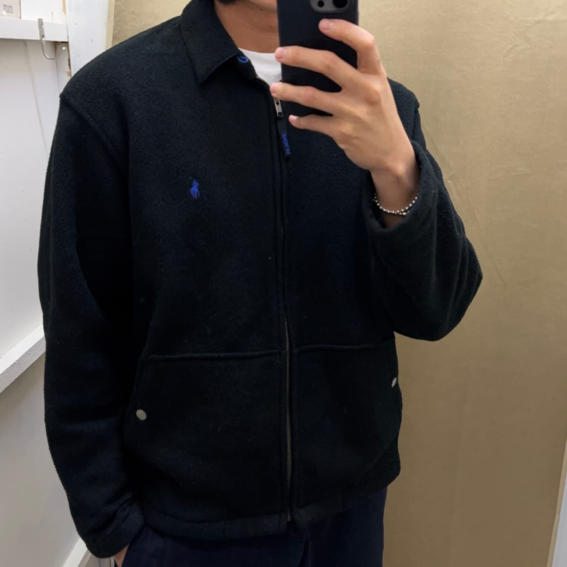 폴로 골프 플리스 집업 블루종 자켓 상품이미지5