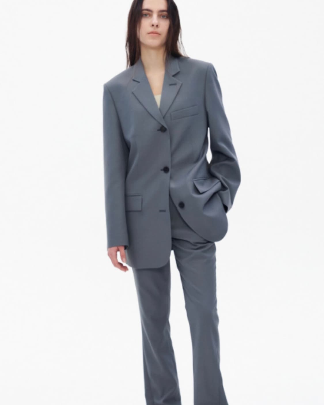 더오픈프로덕트 오버사이즈 싱글 자켓 상품이미지7