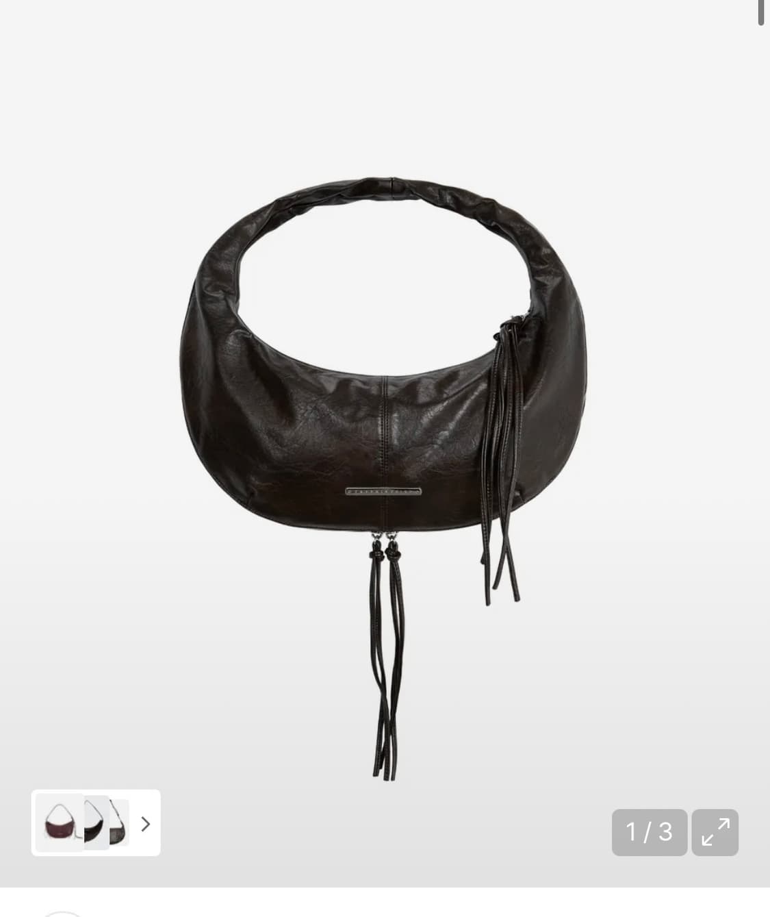 트리밍버드 지퍼 피니싱 호보백 (큰사이즈) 상품이미지1