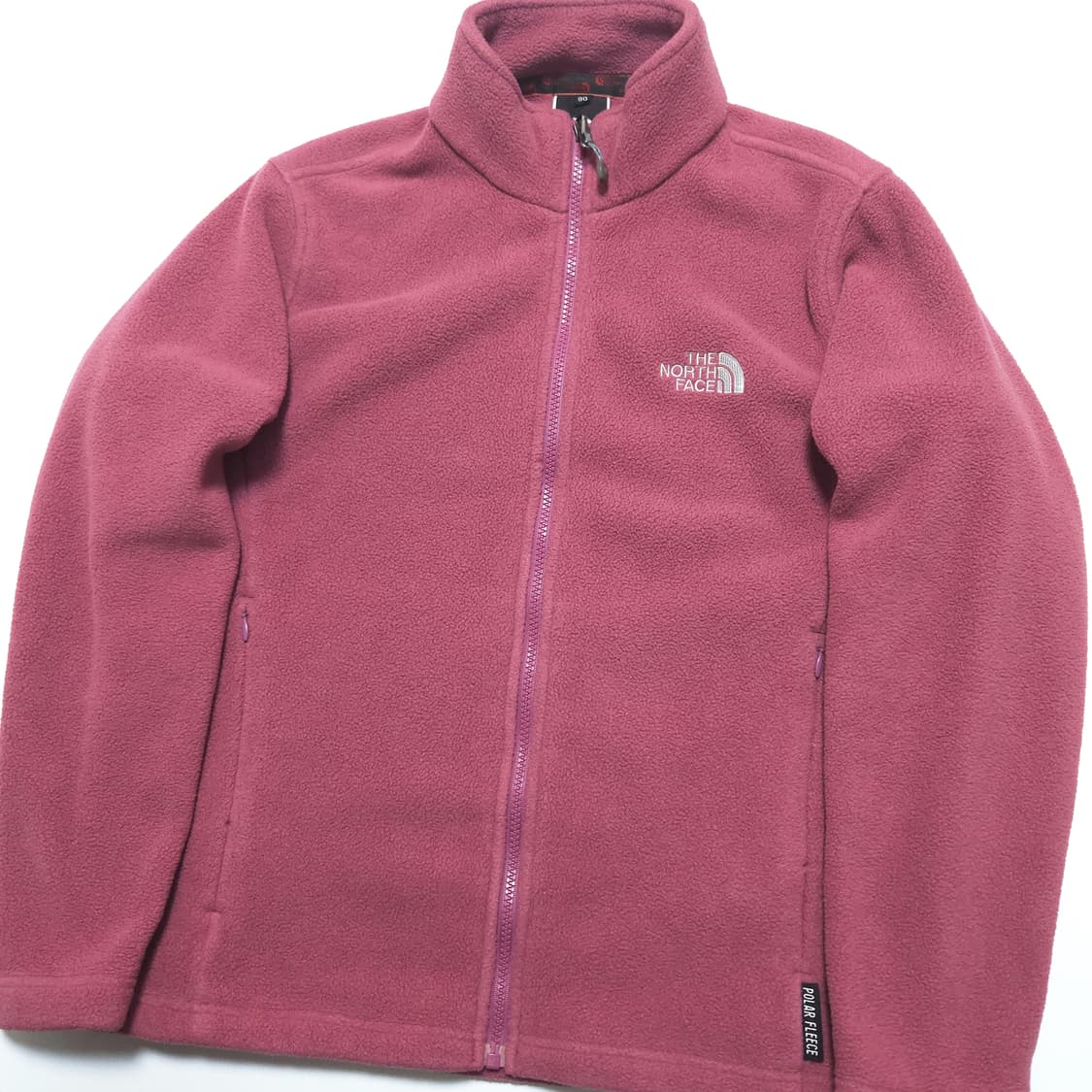 노스페이스 우먼 폴라 플리스 집업 자켓 라즈베리 상품이미지2