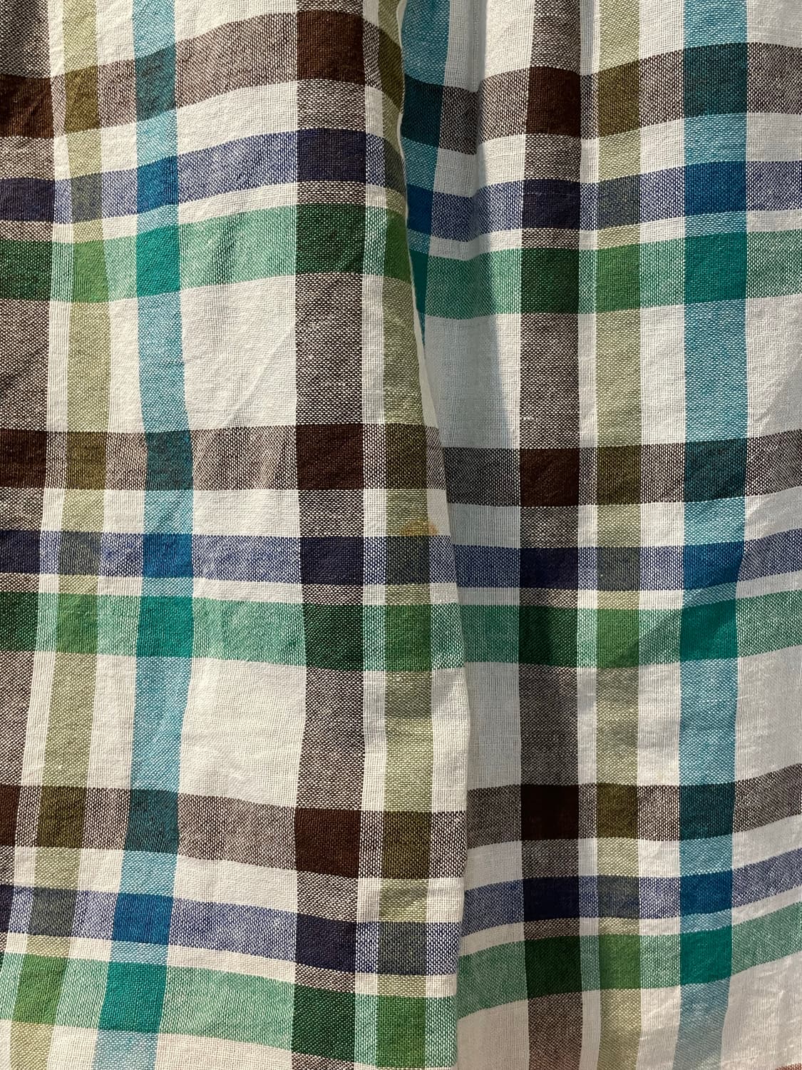 일본빈티지 그라데이션 체크셔츠 상품이미지4