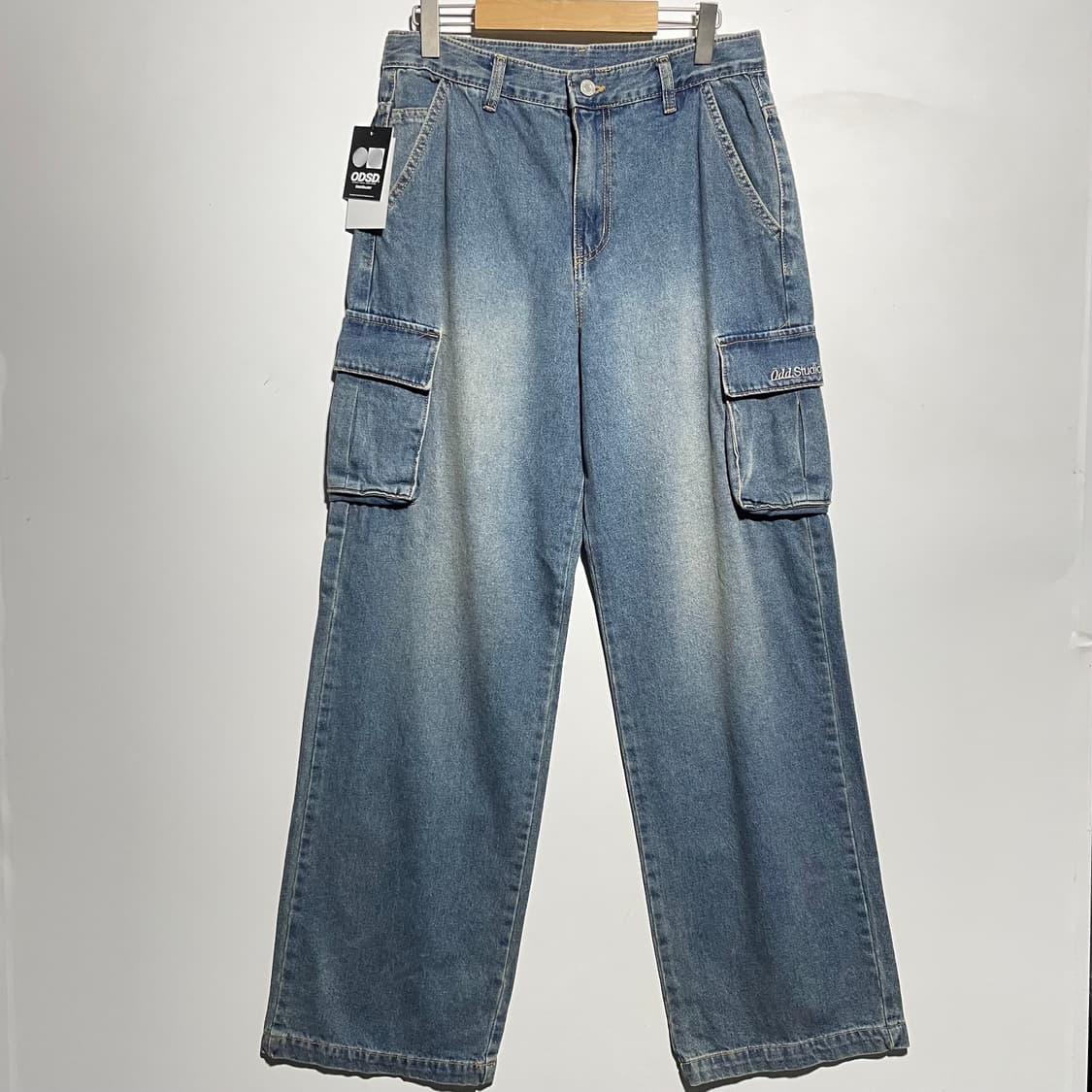 새상품 ODSD 데님 카고 와이드 팬츠 상품이미지1