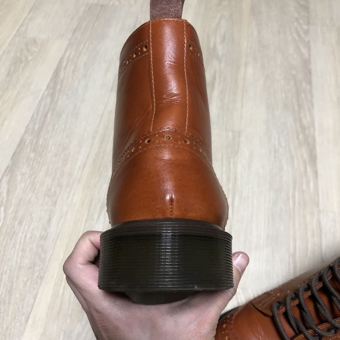 (260) 닥터마틴 Dr.martens 7홀 애플랙 브라운 윙팁 부츠 상품이미지7