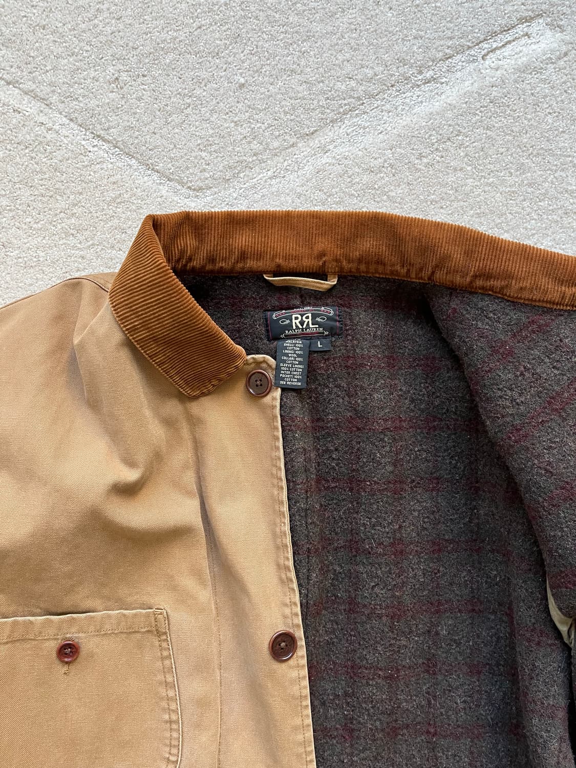 RRL 더블알엘 울라이너 워크 자켓 (105)  상품이미지7