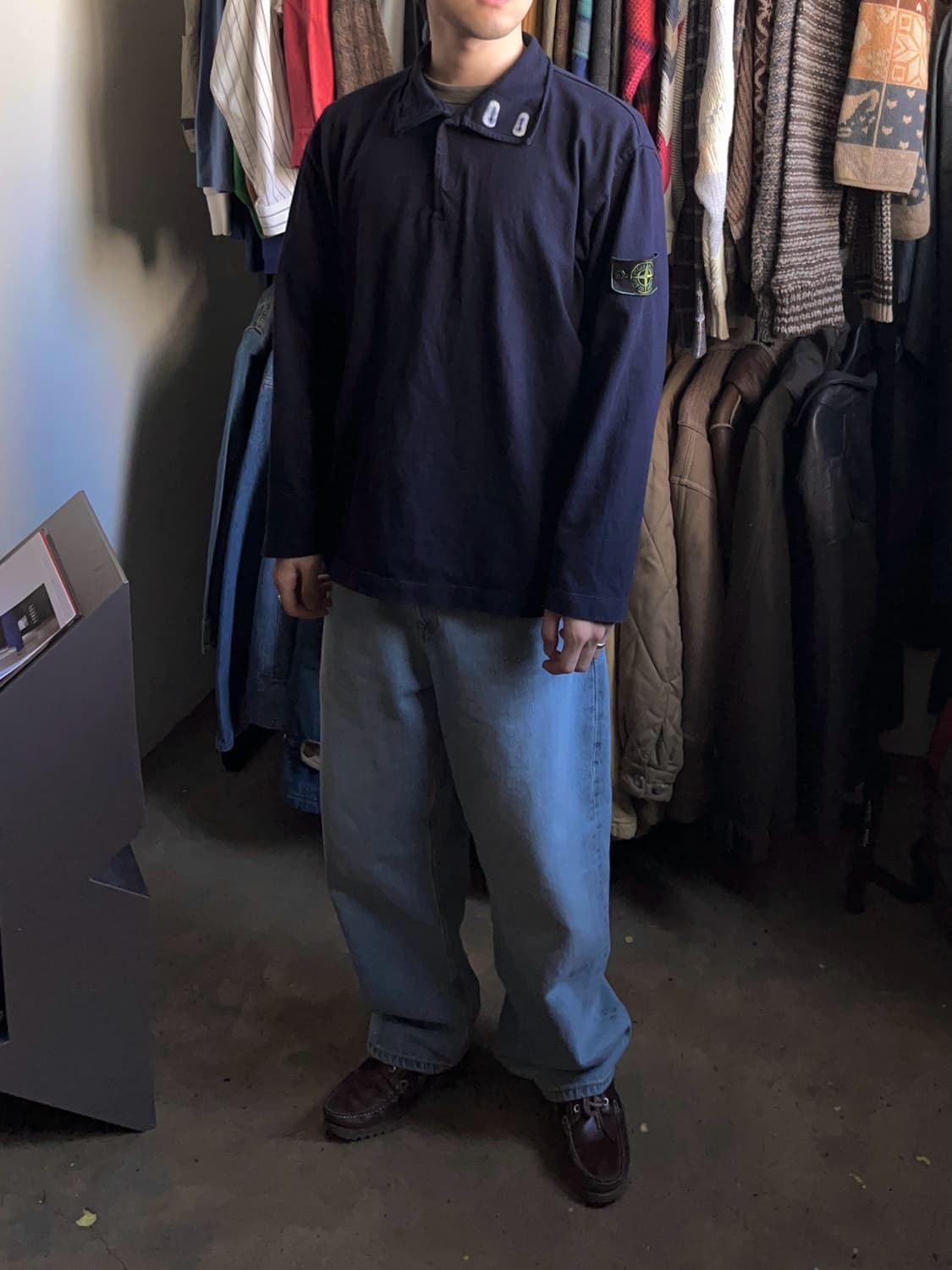 99SS 스톤아일랜드 아카이브 투 버튼 카라 넥 롱슬리브 상품이미지7