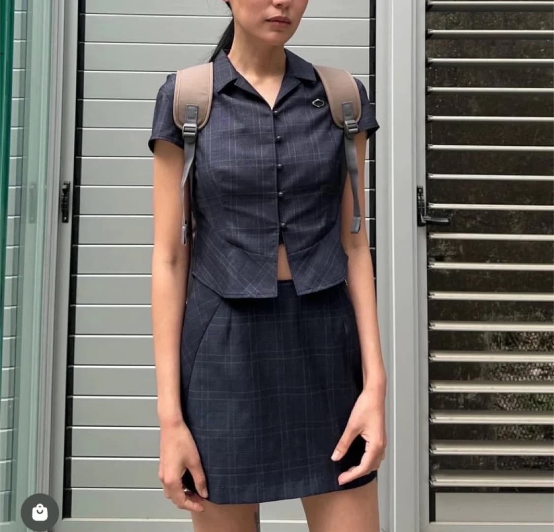 미스치프 체커드 셋업 상품이미지1