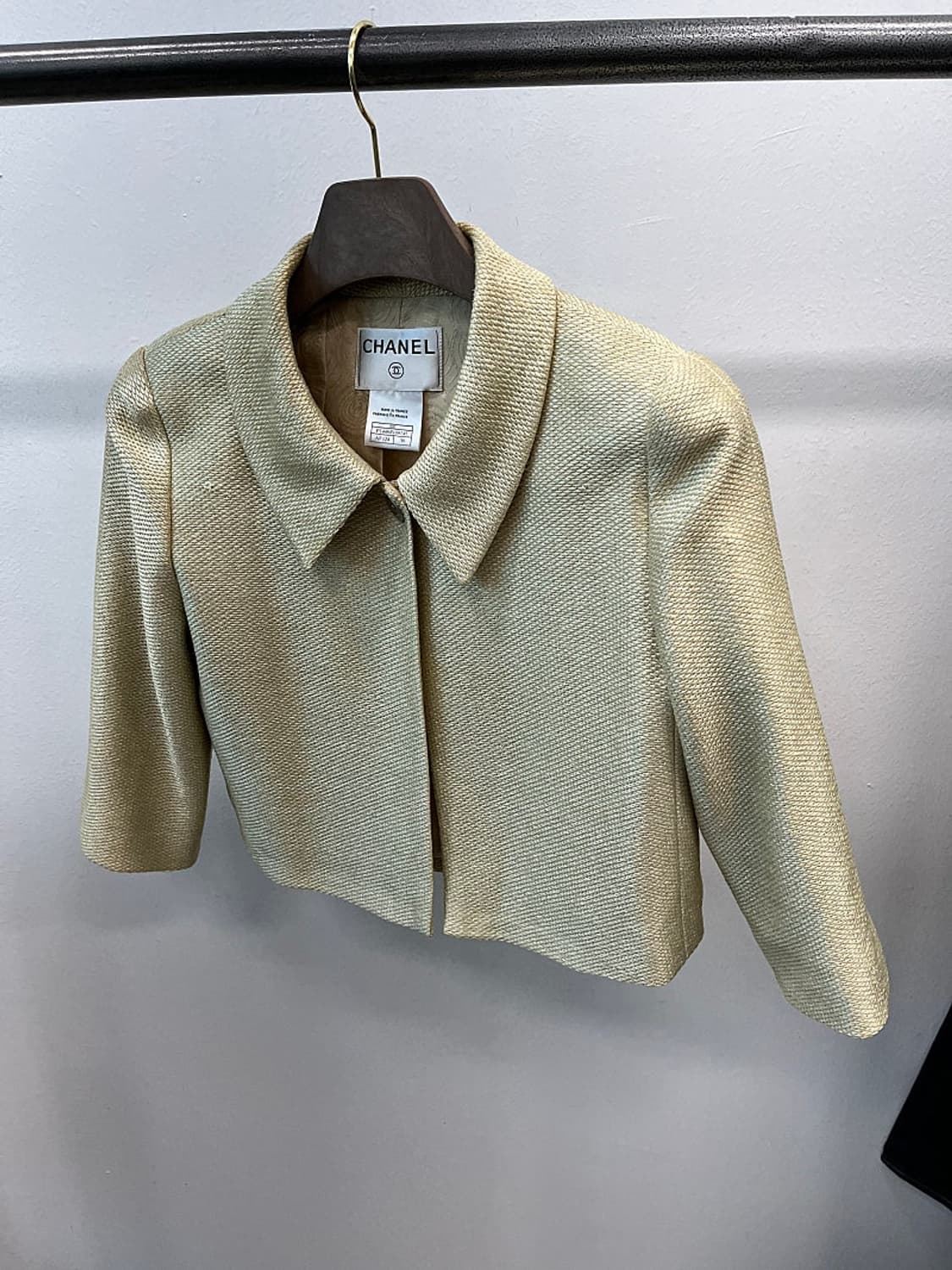 여) 샤넬 빈티지 크루즈 골드 크롭자켓  상품이미지1