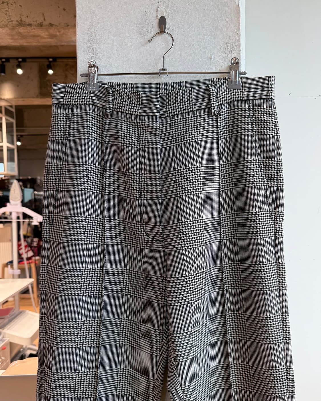 mm6 블랙 화이트 하운드투스 슬랙스 팬츠  상품이미지3