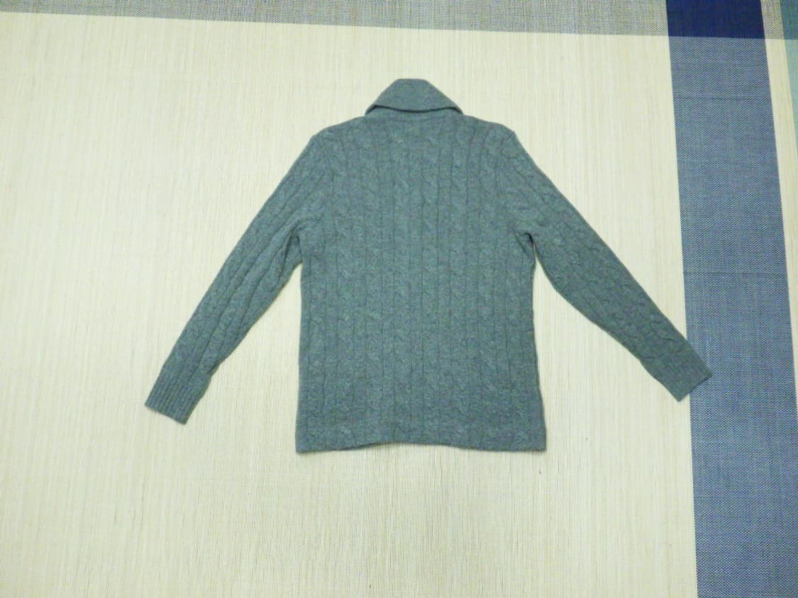 (M/95) 폴로랄프로렌 울 숄카라 꽈배기 니트 가디건 상품이미지2