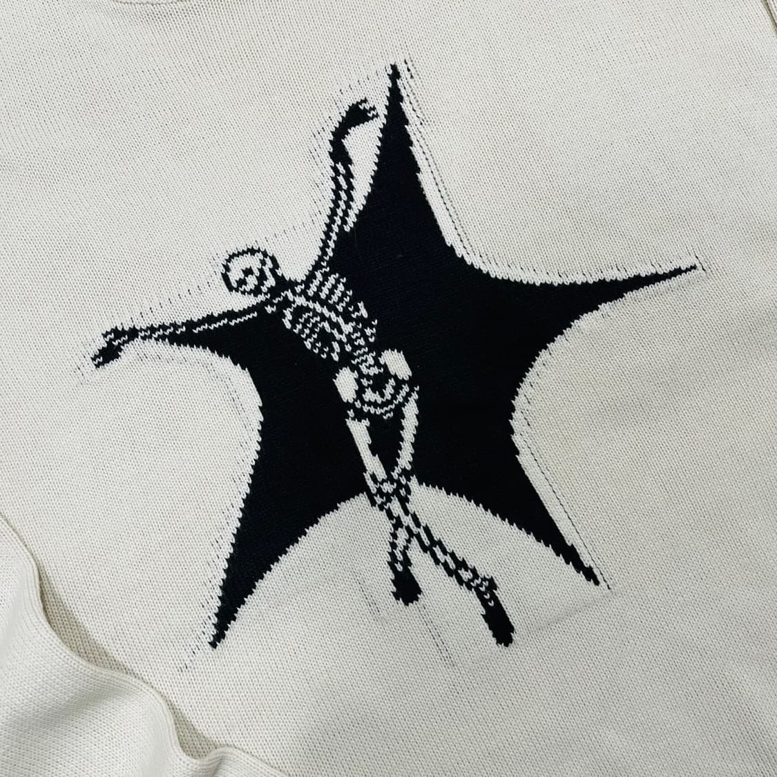 Suade skull star ivory kint 상품이미지3