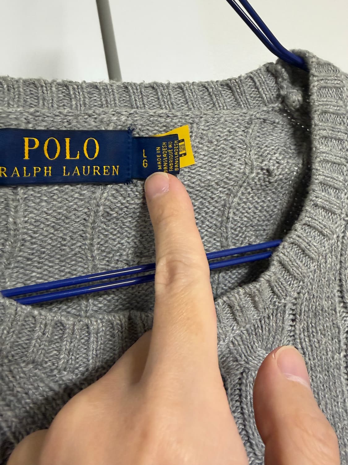 폴로 케이블 니트 상품이미지2