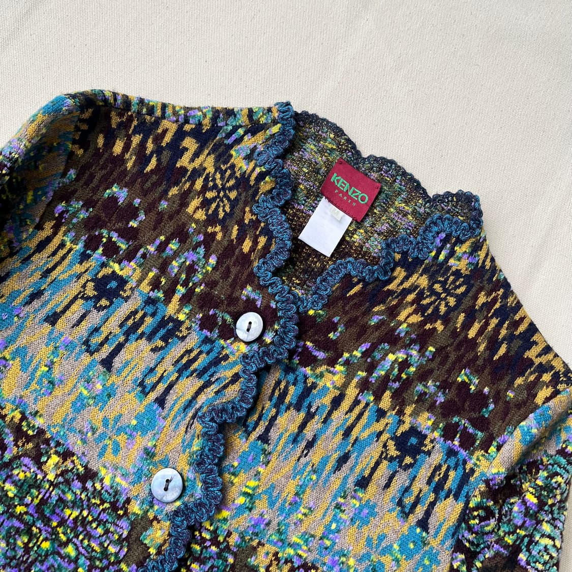 겐조 플라워 자카드 울 가디건 상품이미지2