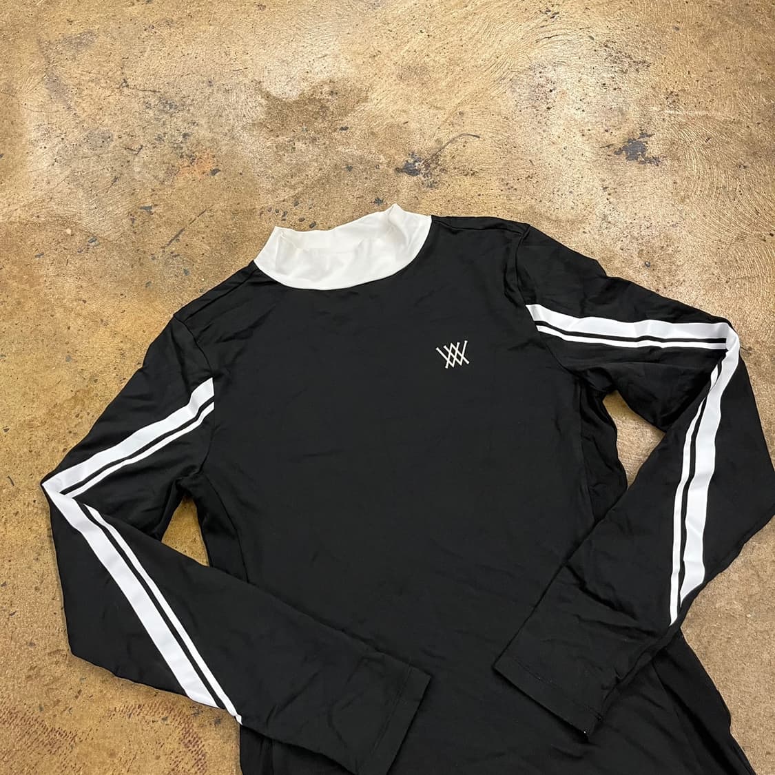 [ 정품/S ] 어뉴 골프 하프넥 긴팔티 b14 상품이미지1