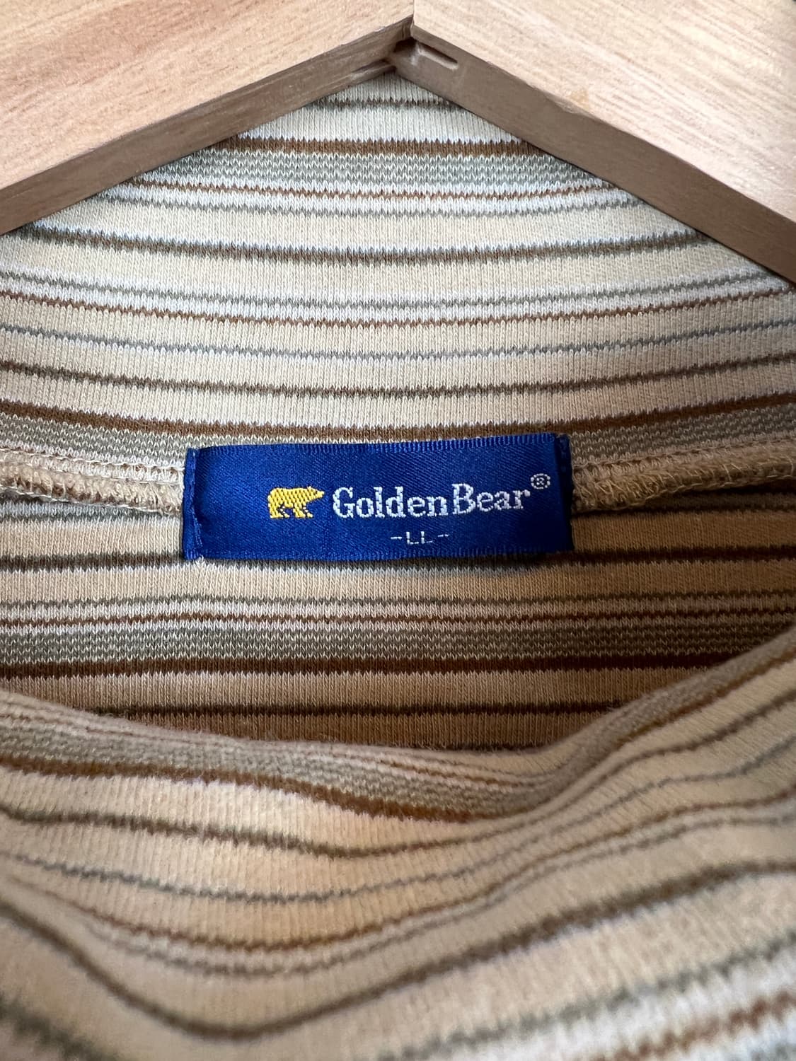 T151 Golden Bear 스트라이프 터틀넥 니트 LL 상품이미지3