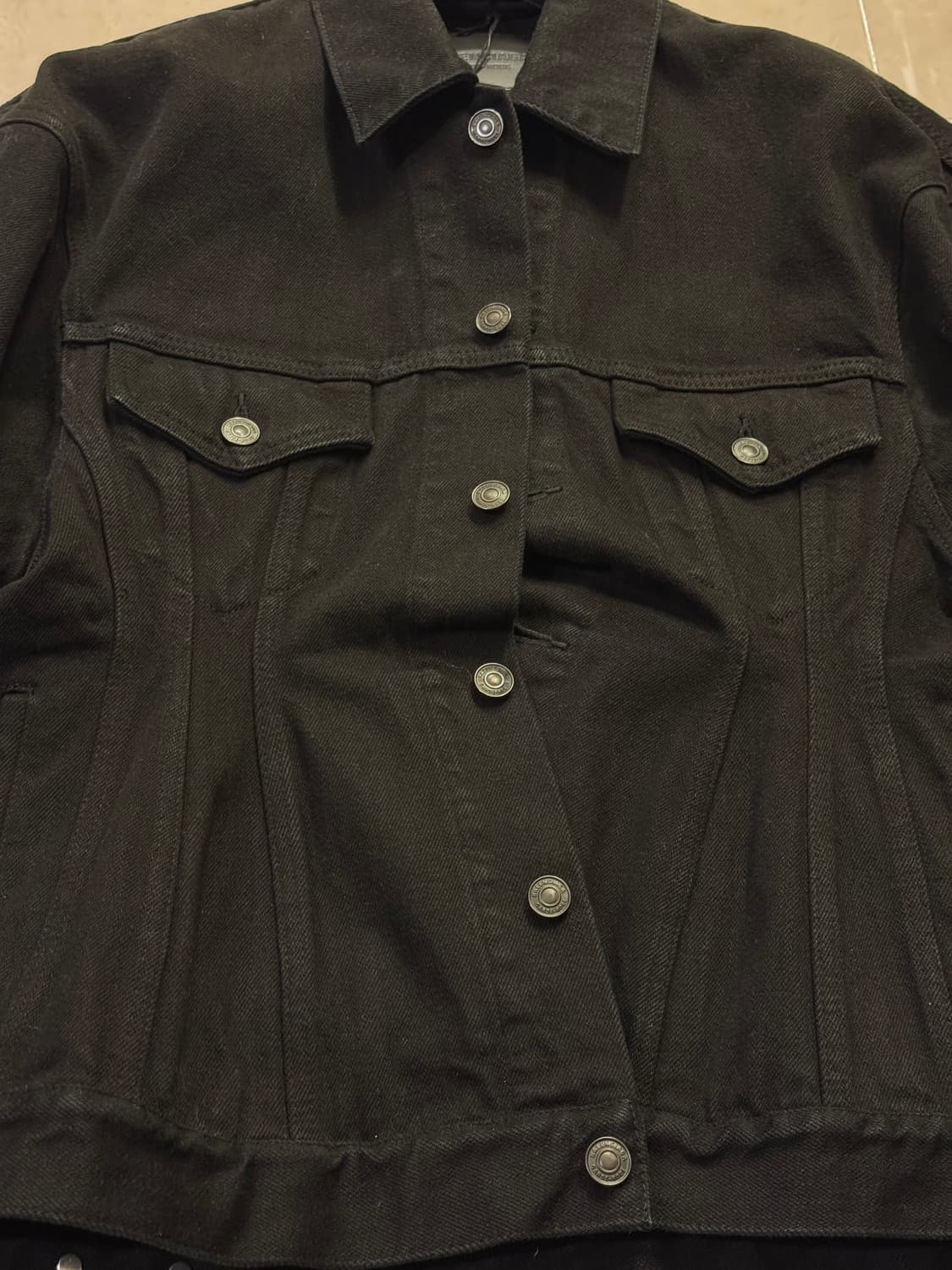 [36] BALENCIAGA 발렌시아가 가드로브 블랙 데님자켓 상품이미지7