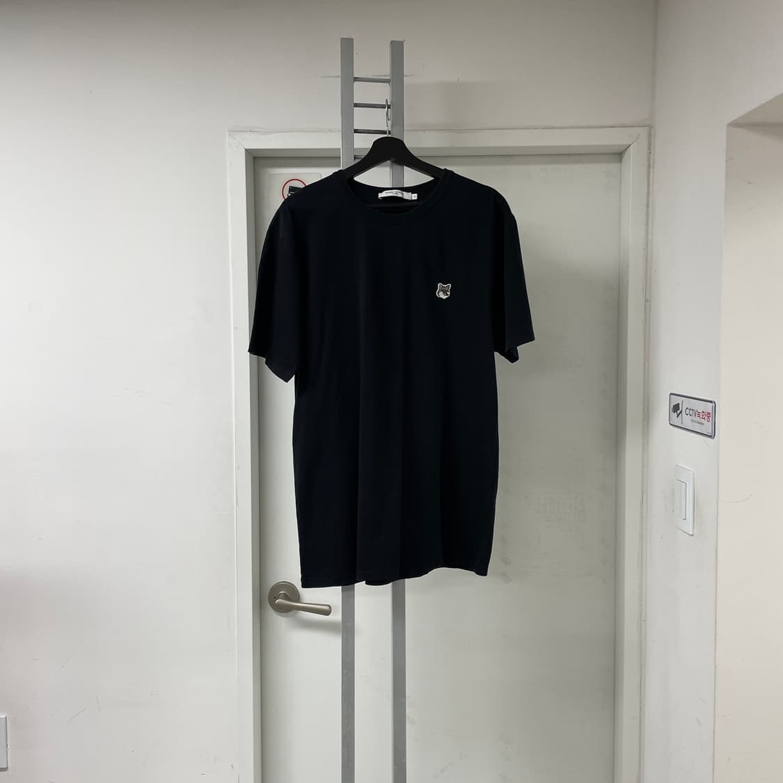 메종키츠네 폭스 반팔 티셔츠 블랙 XL 상품이미지1