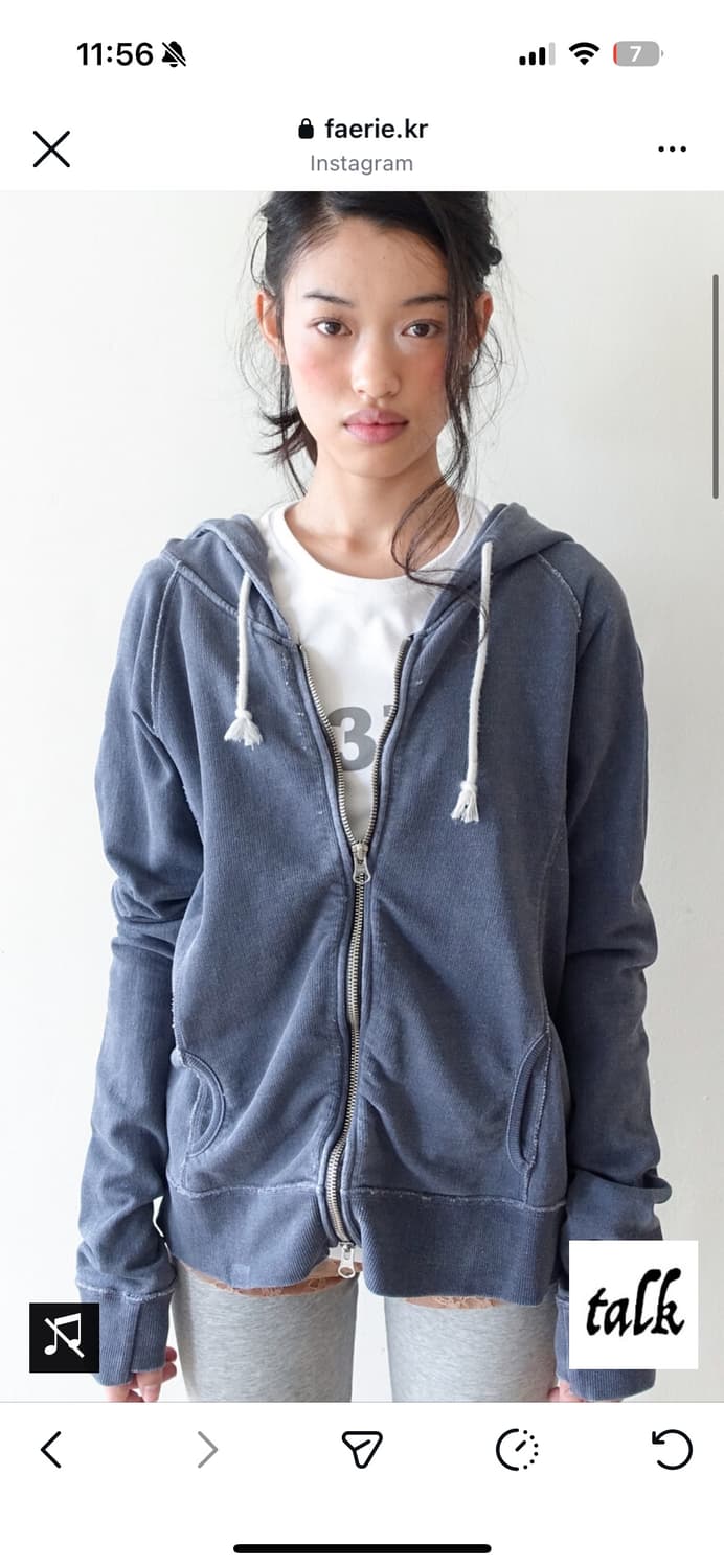 [fe.3] washed lily hoodie  상품이미지1