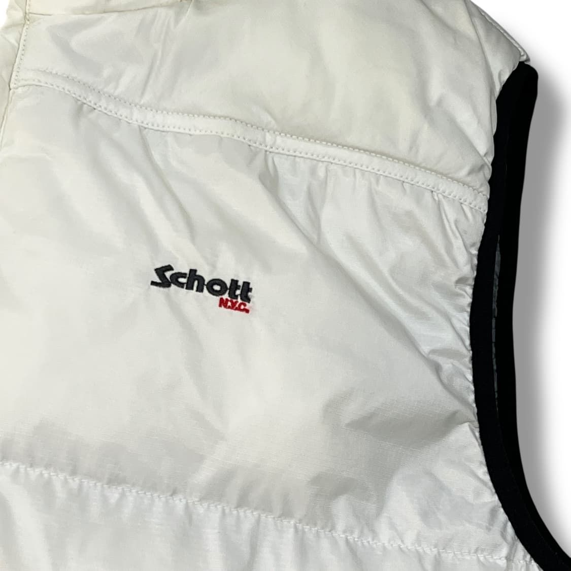  Schott 화이트 패디드 베스트 y14276 상품이미지5