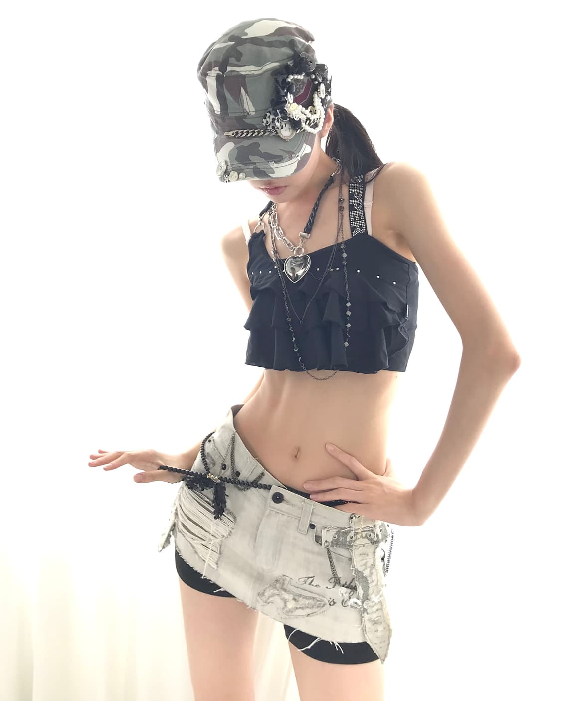 Custom🐾)Sword 🗡️ Lettering mini skirt 상품이미지5