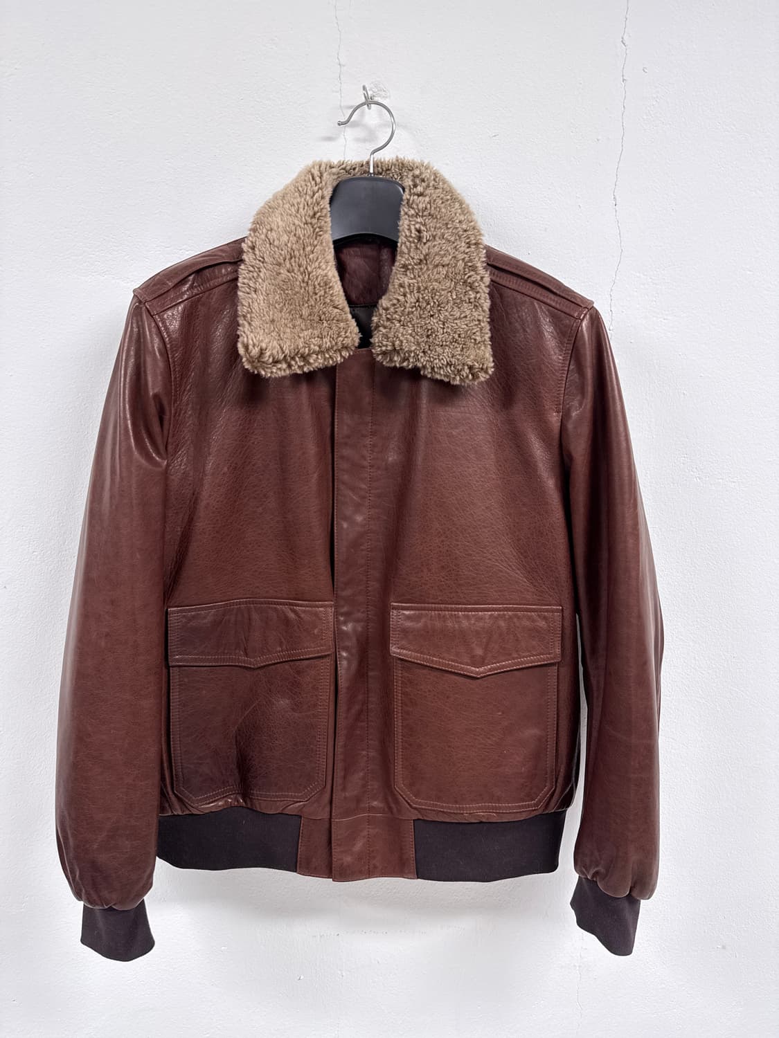 [N][105]Type A-2 베지터블 레더 브라운 항공 자켓 상품이미지1