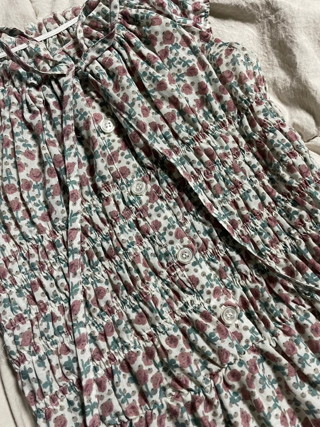 JP vintage flowery rose onepiece 상품이미지2