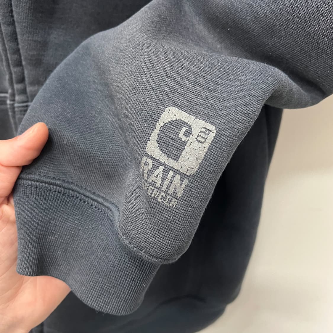 칼하트 써멀 레인디펜더 네이비 헤비 후드 집업 S 상품이미지5