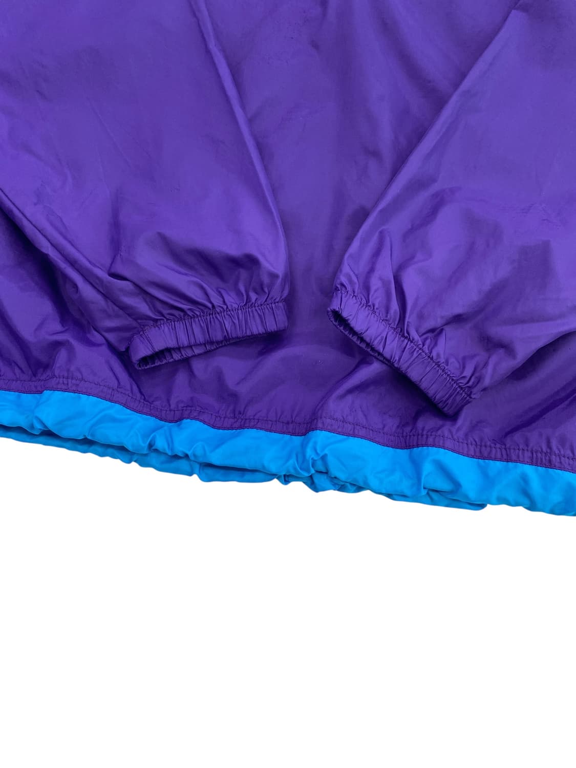 8-90's 엘엘빈 립스탑 나일론 하프집업 풀오버 상품이미지5